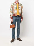 AMIRI graphic-print silk bomber jacket