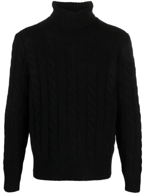 Polo Ralph Lauren roll-neck cable-knit jumper