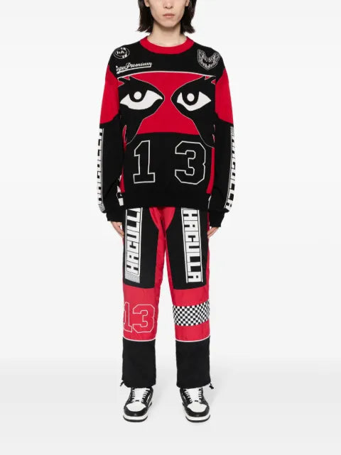 Haculla graphic-print cotton jumper