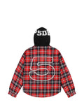 SP5DER zip-up shirt jacket