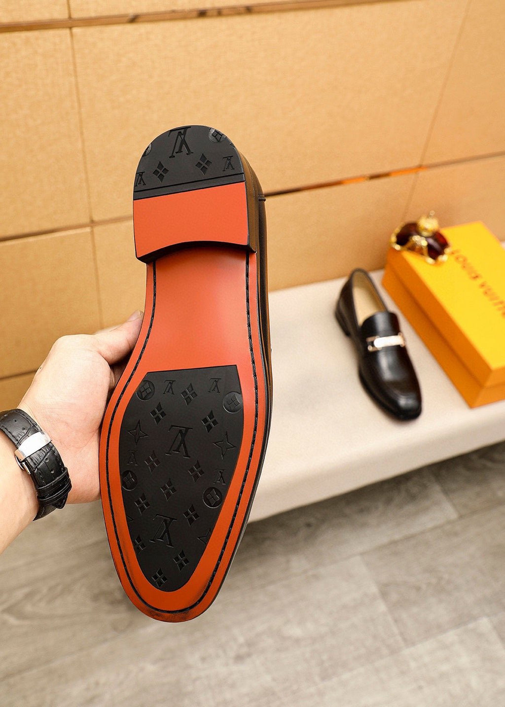 Louis Vuitton Black Bar Loafers