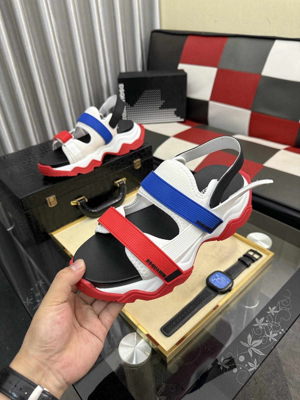 DSQUARED2 Men's Color-Block Sport Sandals